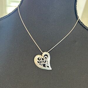 Brighton Elegant Silver Heart Pendant Necklace